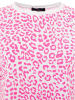 Zwillingsherz Shirt in Weiß/ Pink
