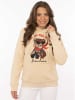 Zwillingsherz Hoodie "Safari Leopard" in Beige