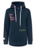 Zwillingsherz Bluza "Smile Cross" w kolorze granatowym