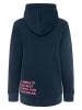 Zwillingsherz Hoodie "Smile Cross" in Dunkelblau