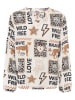 Zwillingsherz Bluse"Wild Love" crème
