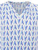 Zwillingsherz Blouse "Lobsters" wit/blauw