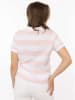 Zwillingsherz Poloshirt "Stripes" lichtroze/wit
