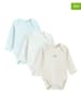COOL CLUB 3er-Set: Bodys in Beige/ Hellblau