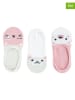 COOL CLUB 3er-Set: Socken in Rosa/ Weiß