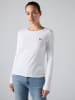 Levis Longsleeve "Essential" in Weiß