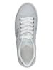 Tamaris Skórzane sneakersy w kolorze błękitnym