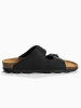BACKSUN Leren slippers "Atlas" zwart