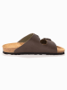 BACKSUN Slippers "Atlas" bruin