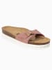 BACKSUN Leder-Pantoletten "Zephyr" in Rosa