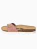 BACKSUN Leren slippers "Zephyr" lichtroze