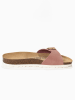 BACKSUN Leren slippers "Zephyr" lichtroze