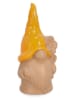 Bizzotto Gartenfigur ''Hever'' in Beige/ Gelb - (H)18 x Ø 8 cm