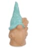 Bizzotto Gartenfigur ''Hever'' in Beige/ Türkis - (H)18 x Ø 8 cm