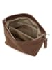 Anna Morellini Leder-Umhängetasche "Trapani" in Braun - (B)33 x (H)25 x (T)14 cm