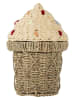 Bloomingville Kosz "Cillie" w kolorze kremowo-beżowym - wys. 41 x Ø 28 cm