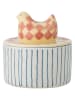 Bloomingville Voorraadpot wit/geel/oranje - (H)12 x Ø 11 cm