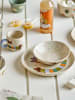 Bloomingville 3-delige kinderserviesset "Charlie" wit/lichtblauw