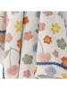 Bloomingville Koc "Cherry" w kolorze białym ze wzorem - 160 x 130 cm