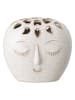 Bloomingville Vase "Elissa" in Weiß - (B)15,5 x (H)10 x (T)14,5 cm