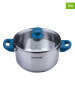 FM Professional 2tlg. Set: Edelstahl-Kochtopf ''Essential'' in Blau - 3,4 l
