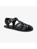 Groundies Leren barefootschoenen "Catania" zwart