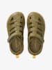 Groundies Skórzane buty barefoot "Noto 2.0" w kolorze khaki