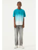 Garcia Shirt lichtblauw/wit