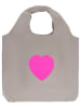 Zwillingsherz Shopper grijs - (B)57 x (H)49 cm