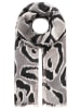 Zwillingsherz Schal "Big Leo" in Grau/ Schwarz - (L)180 x (B)95 cm