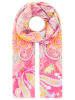 Zwillingsherz Sjaal "Geometric Paisley" lichtroze - (L)180 x (B)96 cm