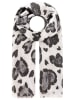 Zwillingsherz Schal "Herzchen Leo" in Grau/ Creme - (L)180 x (B)90 cm
