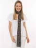 Zwillingsherz Schal "Golden Leo" in Beige/ Schwarz - (L)180 x (B)90 cm