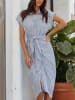Milan Kiss Jurk blauw/wit