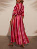 Milan Kiss Jurk rood/roze