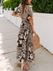 Milan Kiss Kleid in Schwarz/ Beige