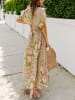 Milan Kiss Kleid in Khaki/ Rosa