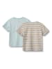 Wheat 2er-Set: Shirts "Fabian" in Hellblau/ Beige