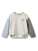 Wheat Sweatshirt "Emery Badge" grijs/lichtblauw