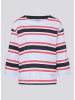 Rabe Longsleeve in Hellblau/ Dunkelblau/ Rot