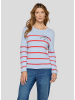 Rabe Pullover in Hellblau/ Rot