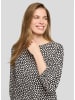 Rabe Bluse in Schwarz/ Weiß