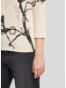 Rabe Pullover in Beige/ Schwarz