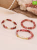 Pierres delicates 3er-Set: Armbänder mit Edelsteinen