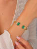 Pierres delicates Vergulde armband met edelstenen