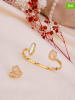 Pierres delicates 2tlg. Vergold. Schmuckset mit Perle und Edelsteinen
