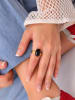 Pierres delicates Vergulde ring met edelsteen