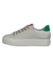 Paul Green Leder-Sneaker in Beige/ Grün