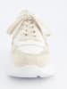 Paul Green Leren sneakers wit/goudkleurig