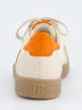 Paul Green Leren sneakers crème/oranje